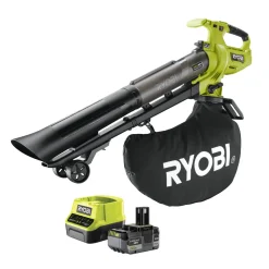 Akku-Laubsauger/-bläser RY18BVXA-150 7,7 m3/min inkl 5,0 Ah Akku u Ladegerät ^ Ryobi