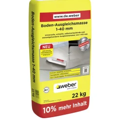 Boden-Ausgleichsmasse 1-40 mm 22 kg ^ Saint-Gobain Weber Clearance