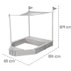 Sandkasten Boot 65 x 109 x 154 cm ^ Hot