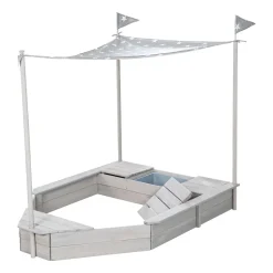 Sandkasten Boot 65 x 109 x 154 cm ^ Hot