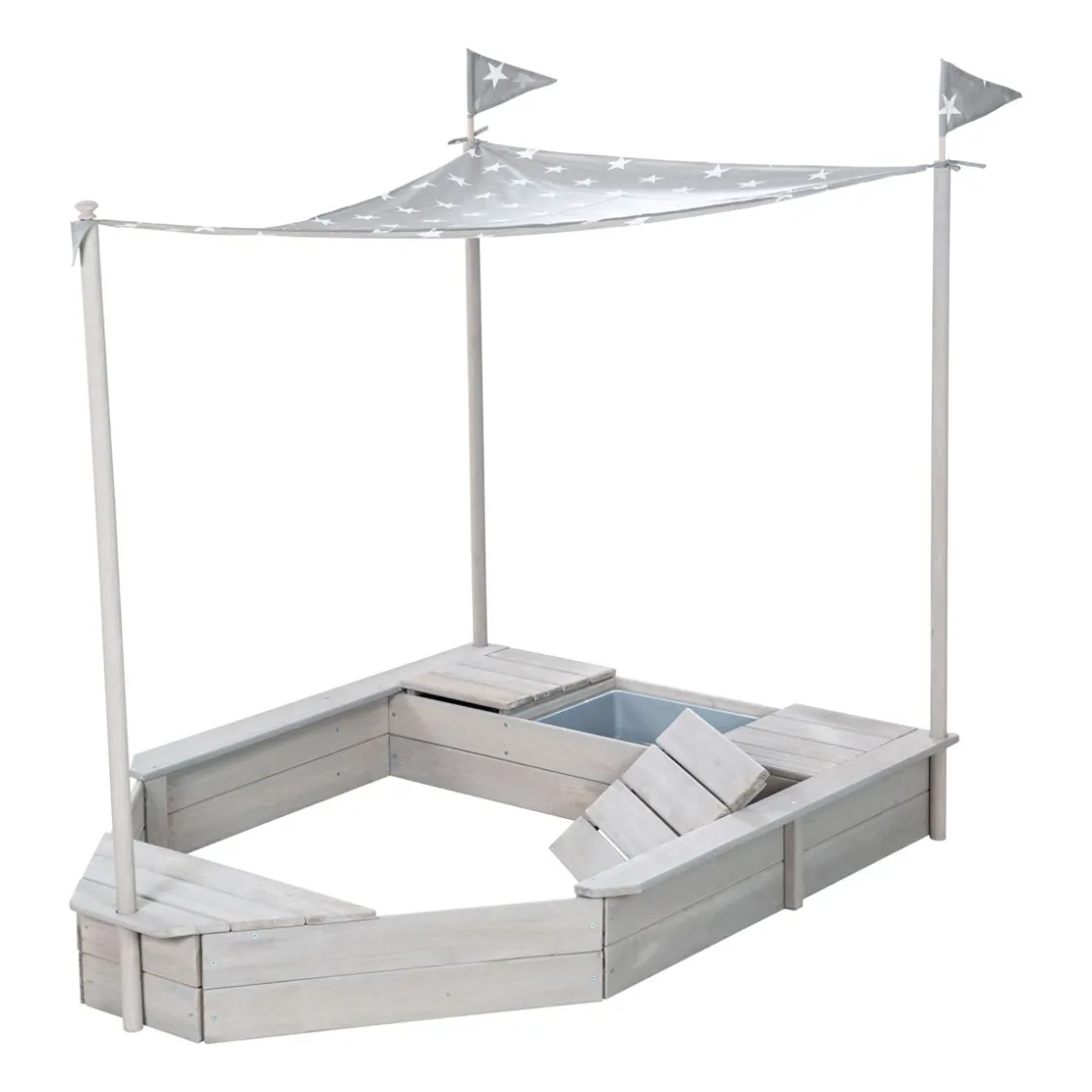 Sandkasten Boot 65 x 109 x 154 cm ^ Hot