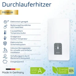 Premium Komfort-Durchlauferhitzer 18/21/24/27kW, 400V ^ SaniSelf Sale