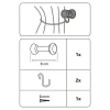 Schalhalter KS Bifo 8cm weiß ^ Gardinia Outlet