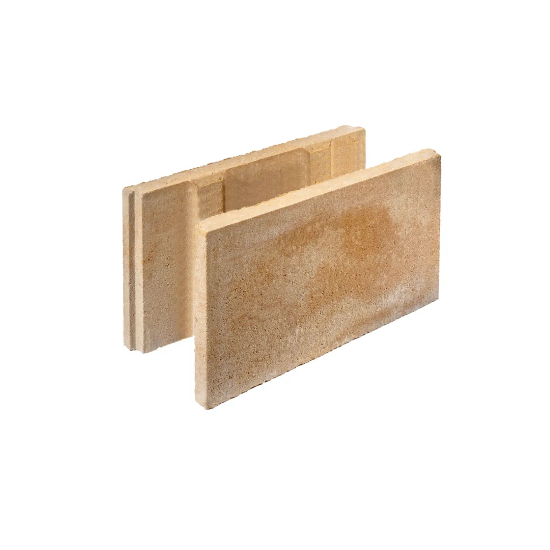 Schalungsstein 50x25x24cm Sahara-WeissMelange ohne Fase ^ Outlet