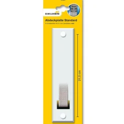 Abdeckplatte Lochabstand 21,5 cm weiß ^ Schellenberg Clearance