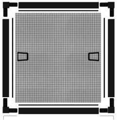 Insektenschutz-Fenster Plus 130 x 150 cm anthrazit ^ Schellenberg Discount
