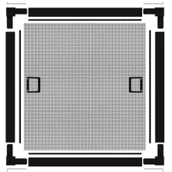 Insektenschutz-Fenster Premium 140 x 150 cm anthrazit ^ Schellenberg Hot
