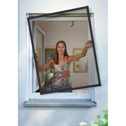 Insektenschutz-Fenster Premium 140 x 150 cm anthrazit ^ Schellenberg Hot