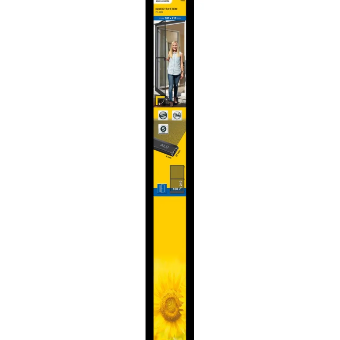 Insektenschutztür Plus 100 x 210 cm anthrazit ^ Schellenberg Clearance