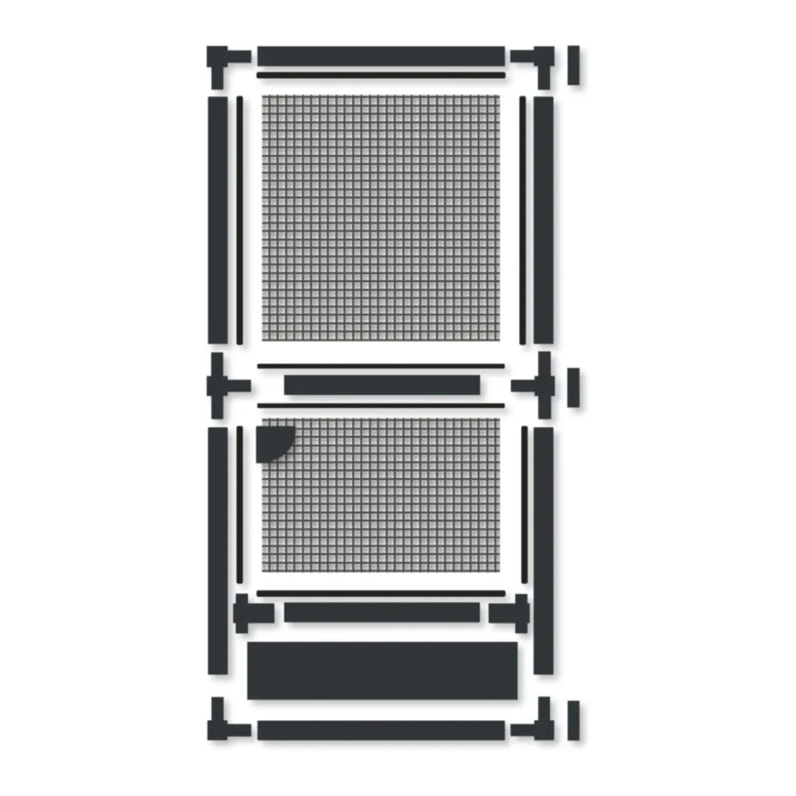 Insektenschutztür Plus 100 x 210 cm anthrazit ^ Schellenberg Clearance