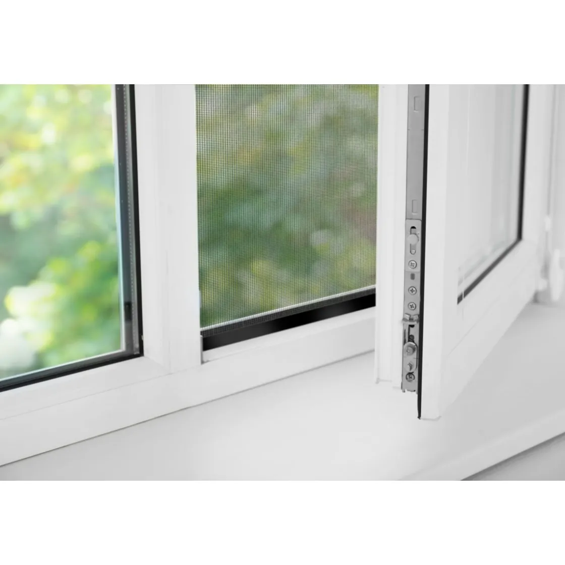 Insektenschutz Pop-Up Fenster 100 x 120 cm anthrazit ^ Schellenberg Hot