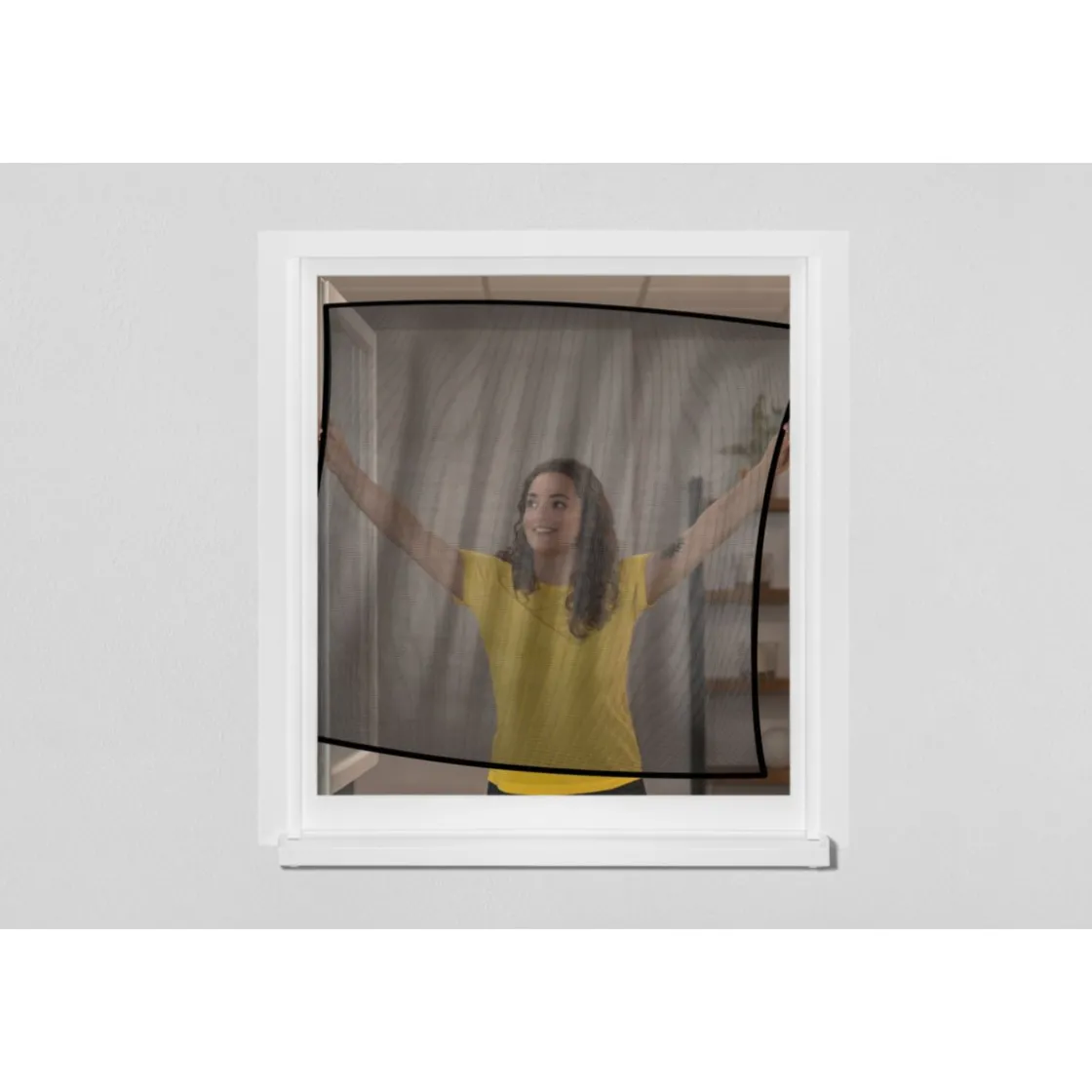 Insektenschutz Pop-Up Fenster 100 x 120 cm anthrazit ^ Schellenberg Hot