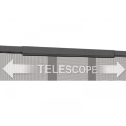 Tür Fliegengitter Teleskopvorhang 105-130 x 250 cm Breite verstellbar anthrazit ^ Schellenberg Best