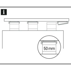 Schlaufengleiter 50mm weiß ^ Gardinia Clearance