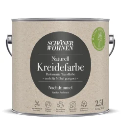 Naturell Kreidefarbe 2,5 L Nachthimmel ^ Schöner Wohnen Farbe New