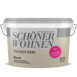 Trendfarbe Finca Matt 2,5 L ^ Schöner Wohnen Farbe Discount
