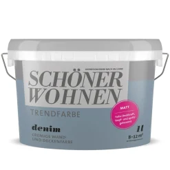 Trendfarbe Denim matt L ^ Schöner Wohnen Farbe Hot