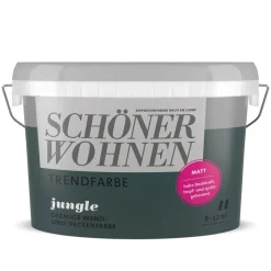 Trendfarbe Jungle Matt 1 L ^ Schöner Wohnen Farbe Sale