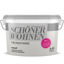 Trend Wandfarbe Wool matt 2,5 L ^ Schöner Wohnen Farbe New