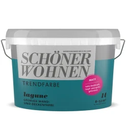 Trend Wandfarbe Lagune matt 1 L ^ Schöner Wohnen Farbe New