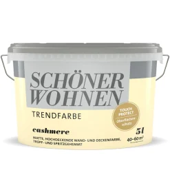 Wandfarbe Trendfarbe cashmere 5 Liter ^ Schöner Wohnen Farbe Sale
