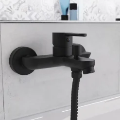 Badewannenarmatur Denver schwarz matt ^ Schütte Discount