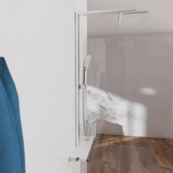 Überkopf-Brauseset Hawaii mit Thermostatarmatur, Chrom/Weiß ^ Schütte New