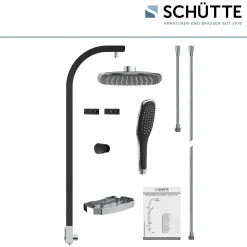 Überkopfbrause-Set Madagaskar schwarz ^ Schütte Online