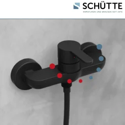 Duscharmatur Denver schwarz matt ^ Schütte Outlet