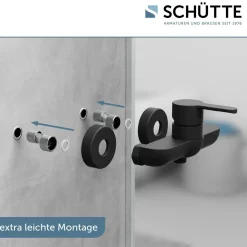 Duscharmatur Denver schwarz matt ^ Schütte Outlet