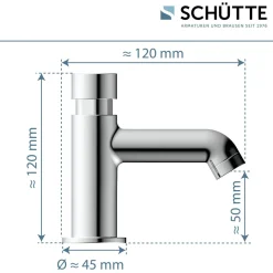 Kaltwasser-Standventil „Lima“ chrom ^ Schütte Outlet