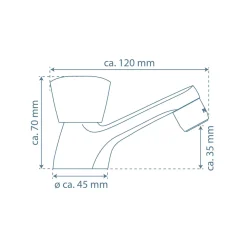 Kaltwasser-Standventil „Carneo“ chrom 1/2" ^ Schütte Outlet