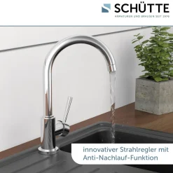 Küchenarmatur Cornwall Spültischarmatur chrom ^ Schütte Discount