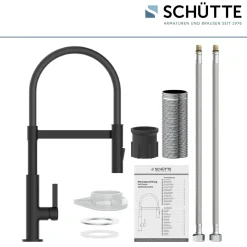 Küchenarmatur Miami schwarz matt ^ Schütte Online