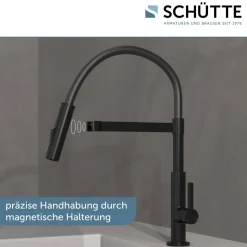 Küchenarmatur Miami schwarz matt ^ Schütte Online