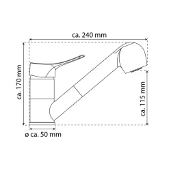 Niederdruck-Spültischarmatur Verona chrom ^ Schütte Outlet