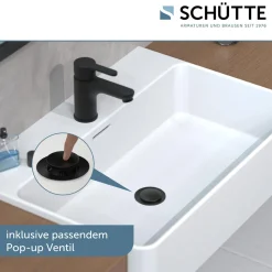 Waschtischarmatur Denver schwarz matt ^ Schütte Online