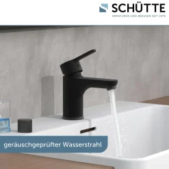 Waschtischarmatur Denver schwarz matt ^ Schütte Online