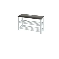 Schuhbank mit Sitzkissen Stern ca 78 x 48 x 30 cm ^ Discount