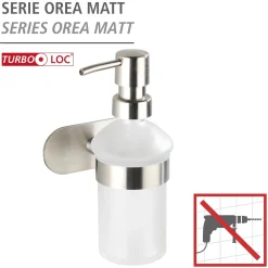 Seifenspender Orea Matt Turbo-LockEdelstahl ^ Wenko Hot