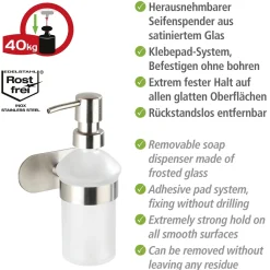 Seifenspender Orea Matt Turbo-LockEdelstahl ^ Wenko Hot