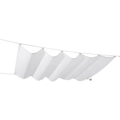 Seilspann-Markise x 140 cm weiß inkl Montagematerial ^ Durabil Best