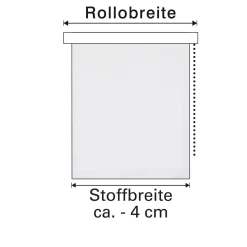 Seitenzugrollo PG 1 102x180cm weiß ^ Gardinia Online