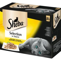 Katzenfutter-Vorratspack Selection Geflügel Variation 12 x 85g ^ Sheba Hot