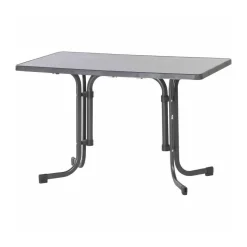Sieger Boulevard Klapptisch 233/G Tisch70x115 grau Dekorplatte eckig, klappbar ^ Outlet