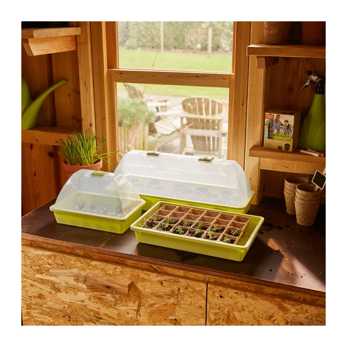 Zimmer-Gewächshaus Uni-Grow 38 x 24 x 18 cm ^ Siena Garden Discount