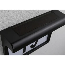 Solar HausNr.-Leuchte Dayton II SchwarzIP44 3000K ^ Paulmann
