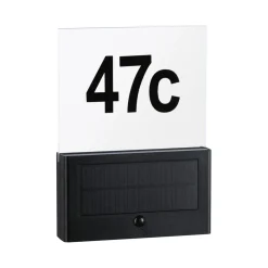 Solar Hausnummer Neda PIR AnthrazitIP44 3000K ^ Paulmann