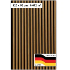 Sonido Elements Akustikpaneel Oiled oak1200x560x18mm FSC ^ Hot