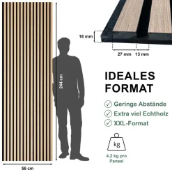 Sonido Elements FSC New Light oak2440x560x18mm FSC ^ Outlet